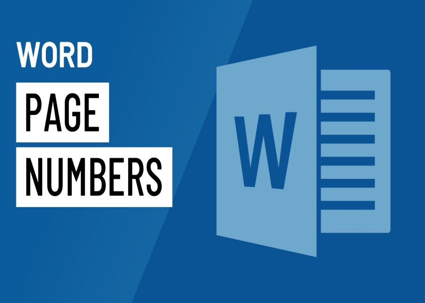 How to add Page Numbers in Word 2021
