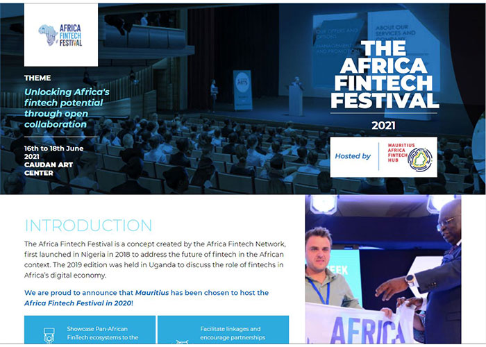 Web Design and Development for Africa Fintech Festival